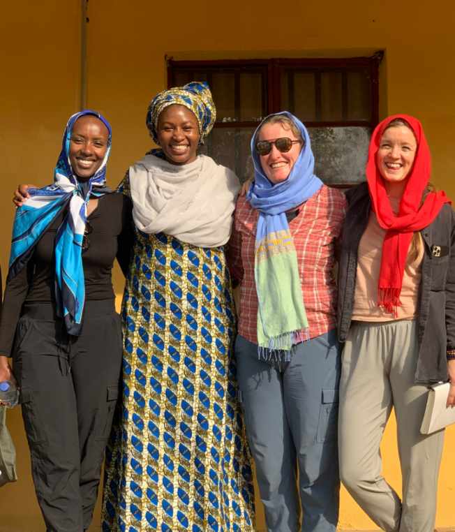 Aisha Bashir with Kristin Gilliss Moyer, Avery Bang and Ineza Mutimura